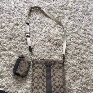 Crossbody coach purse and matching wallet
